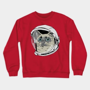 Astronaut Cat Crewneck Sweatshirt